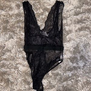 Princess Polly Black Lace Body Suit
